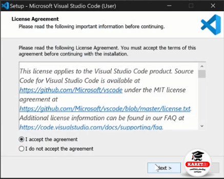 نصب vs code برای پایتون مرحله سیزدهم