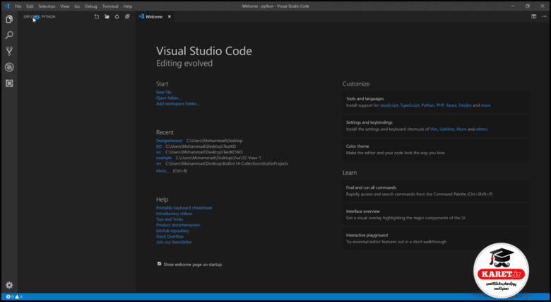 programming in python with vscode • aranacorp Images... نصب پایتون در vscode | آموزش تصویری و قدم به قدم
