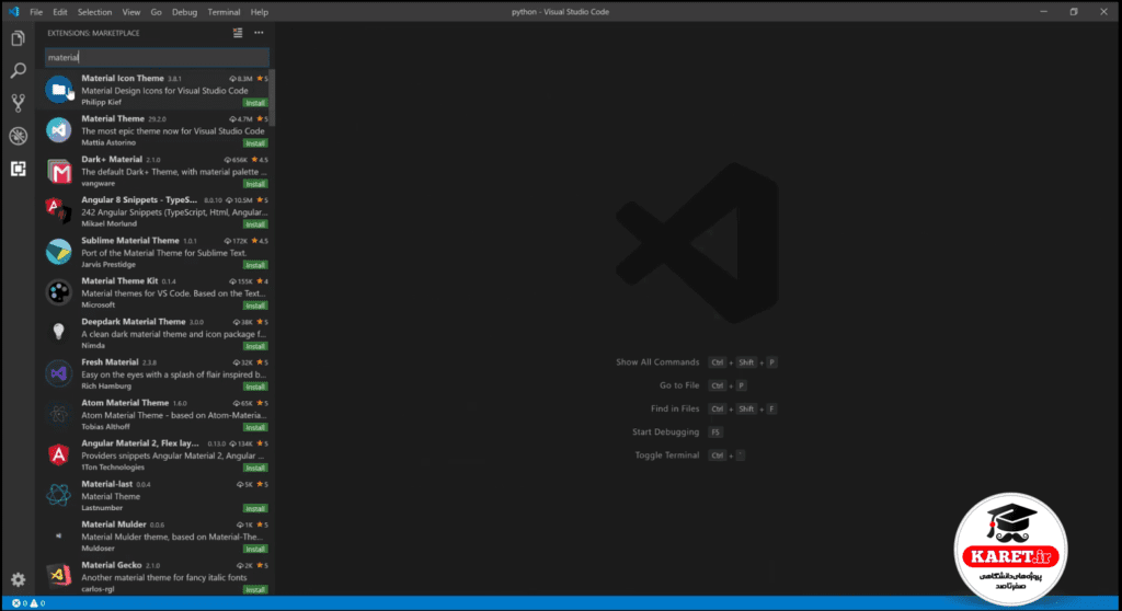 افزونه های vs code برای برنامه نویسی پایتون بخش بیست و نهم