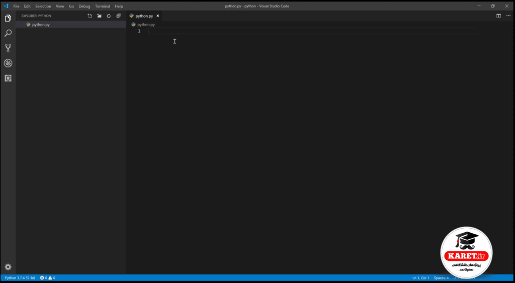 برنامه نویسی پایتون در vs code مرحله دوم