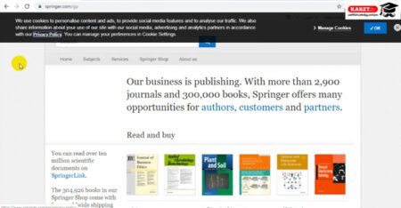 نحوه جستجوی مقالات در سایت اسپرینگر[SPRINGER]