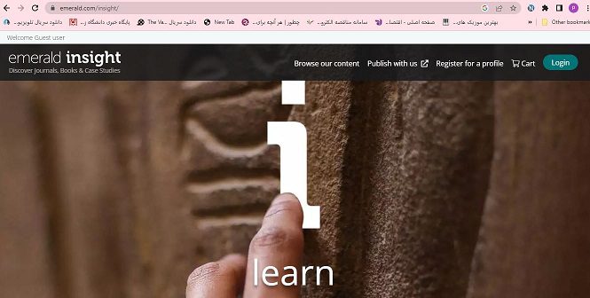 جستجوی مقالات در سایت emerlad insight