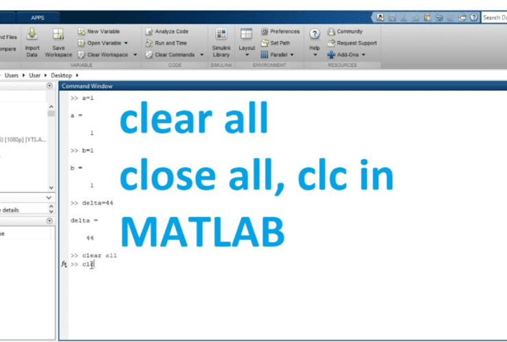 clc in matlab
