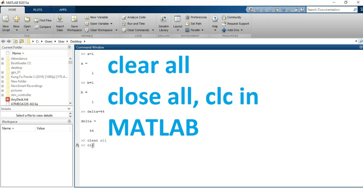 clc in matlab