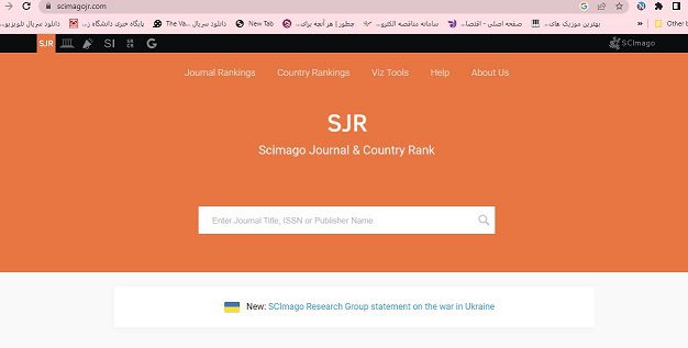 جستجوی مقالات در سایمگوscimago