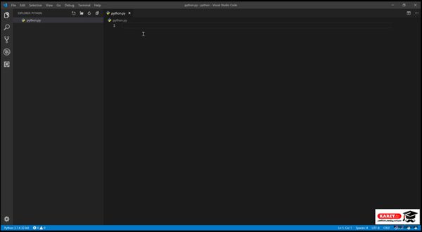 تایپ python.py
