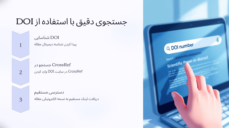 چگونه میتوان مقالات را با doi پیدا کرد؟