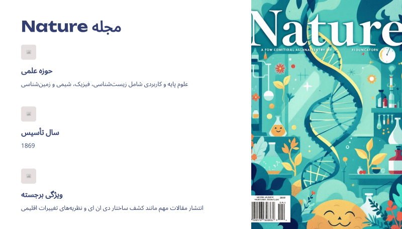 لیست مجلات isi با ایمپکت فاکتور بالا : مجله Nature