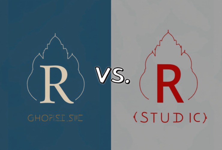 تفاوت r و rstudio