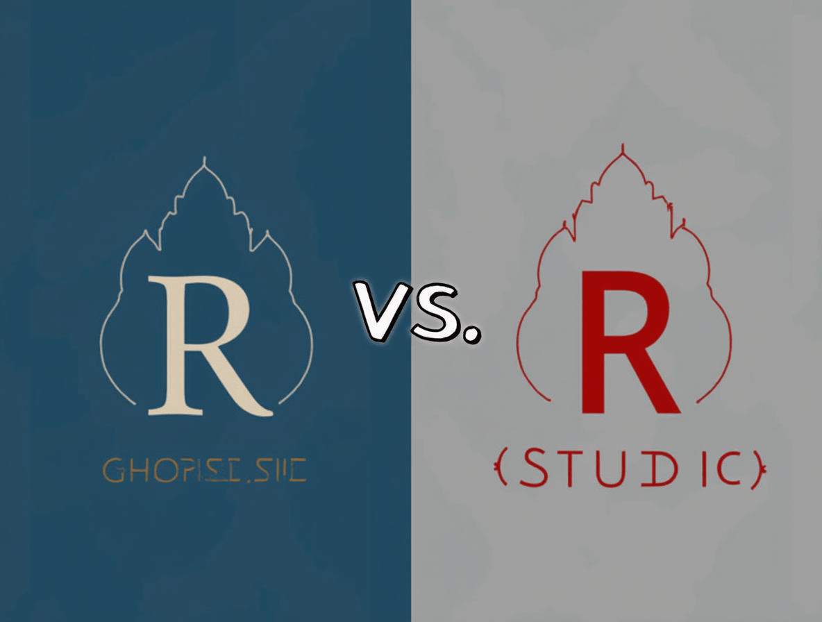 تفاوت r و rstudio