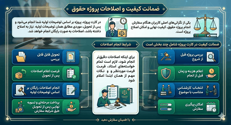 اینفوگرافی انجام پروژه حقوق
